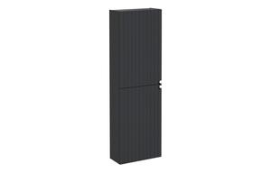 VitrA Root Groove 55cm 2 Door Slim Tall Unit (LH Hinge) - Matt Graphite